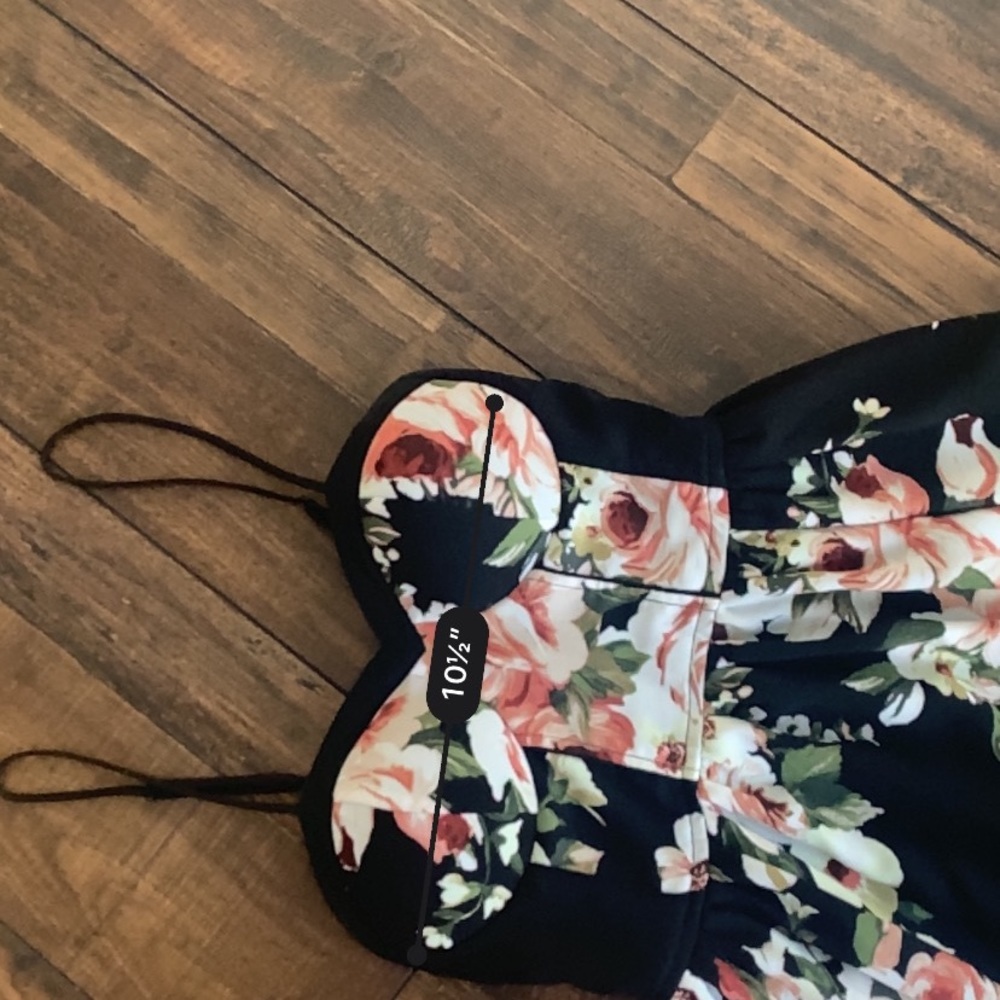 Xhilaration floral black dress size xs - Picture 4 of 5